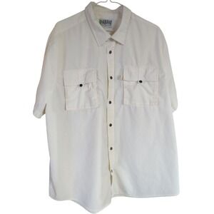 Haband Shirt Snaptastic Mountaineer Woven Mens Size Double Extra Large‎ Yellow